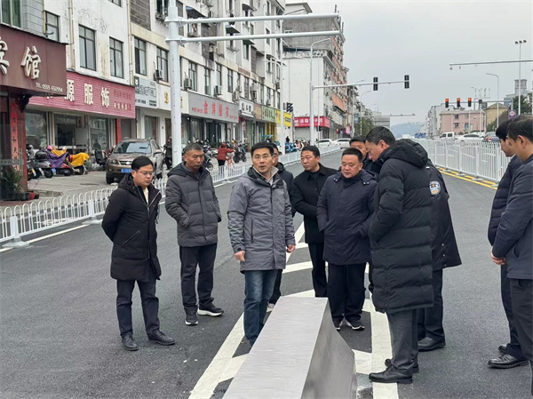1月21日，洪董，張總陪同王奇勇縣長一行調(diào)研新安路跨鐵路橋.jpg